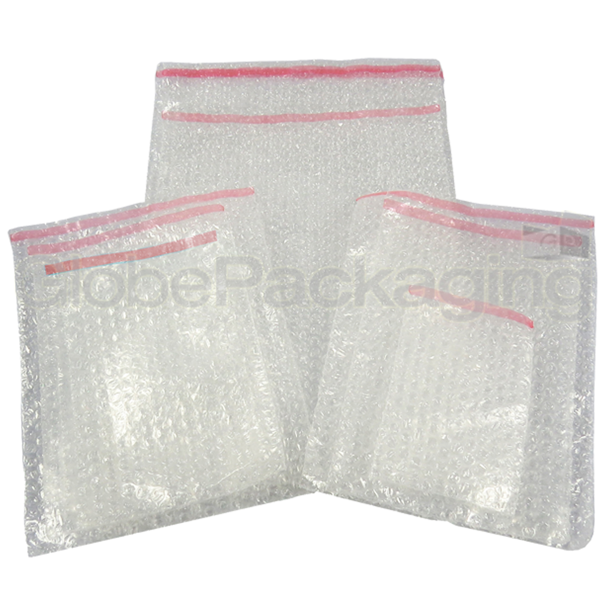 STRONG PLAIN CLEAR BUBBLE BAGS POUCHES PEEL & SEEL - GLOBE PACKAGING